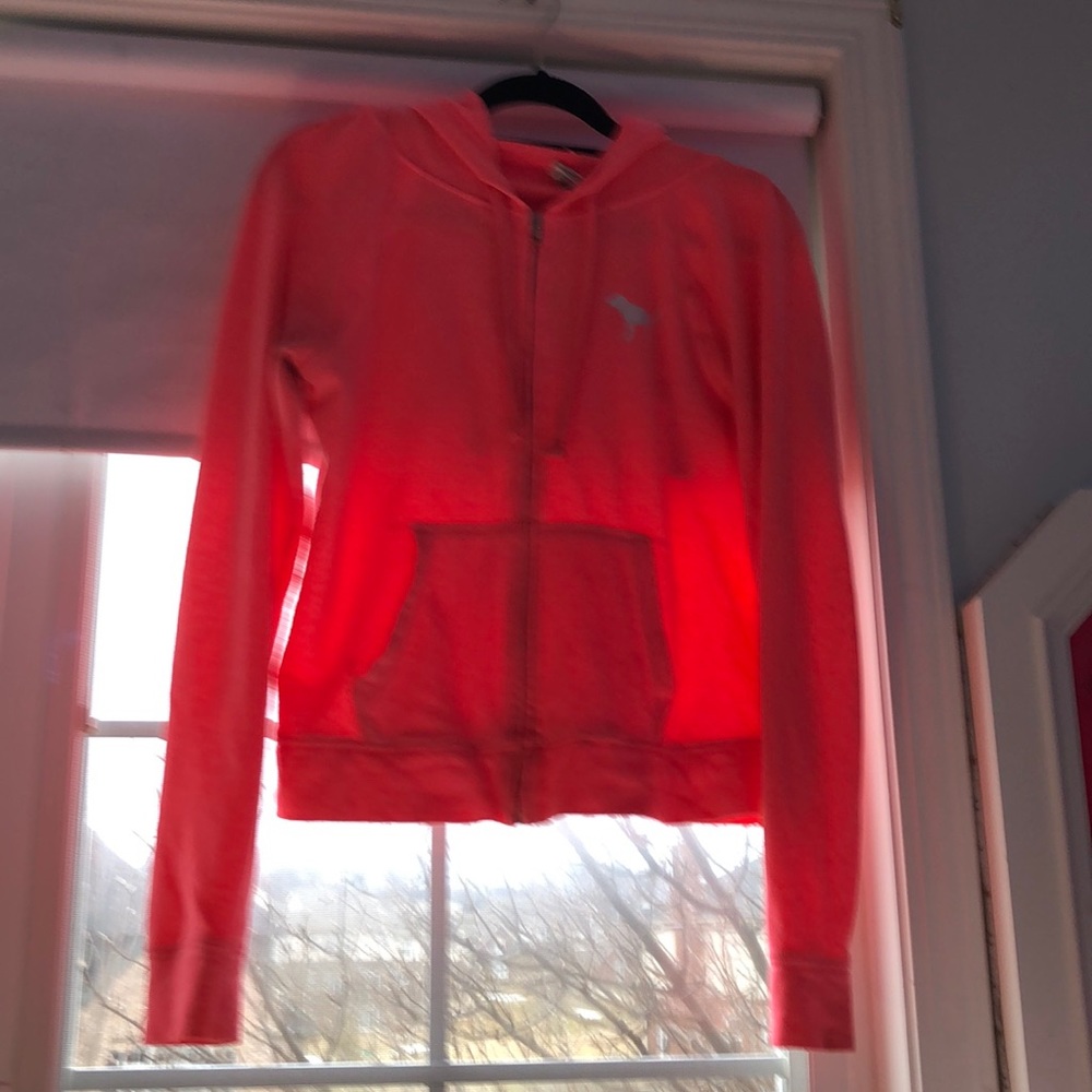 Pink Victoria’s Secret pink zip hoodie